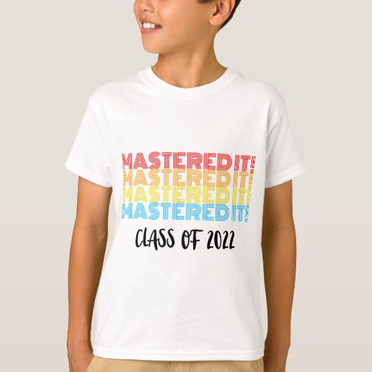 Mastered It 2022 Master-Grad-Abschluss für ihn T-Shirt (Vorderseite)