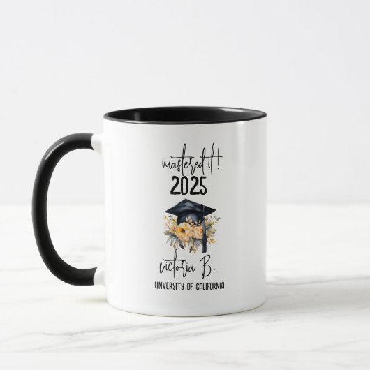 Mastered IT Abschluss Uni Graduate Gift, Tasse (Links)