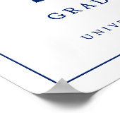 Mastered It Masters Degree Graduation Welcome  Poster (Ecke)