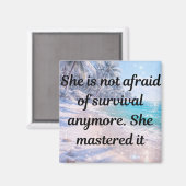 Mastered Survival - Unbreakable Strength Magnet (Vorderseite/Rückseite)