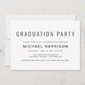 Mastering Foto Master Grad Party Einladung (Rückseite)