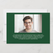 Mastering IT Foto Master Grad Green Abschluss Ankündigung (Rückseite)