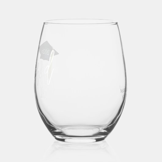 Mastering it Graduation Cap Weinglas Ohne Stiel (Links)