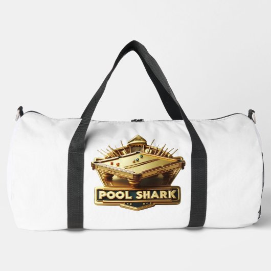 Mastering the Game: Pool Shark Logo on Pool Table Duffle Bag (Vorderseite)