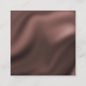 MasterMaler & Brown Yellow Checkerboard-Muster Quadratische Visitenkarte (Rückseite)