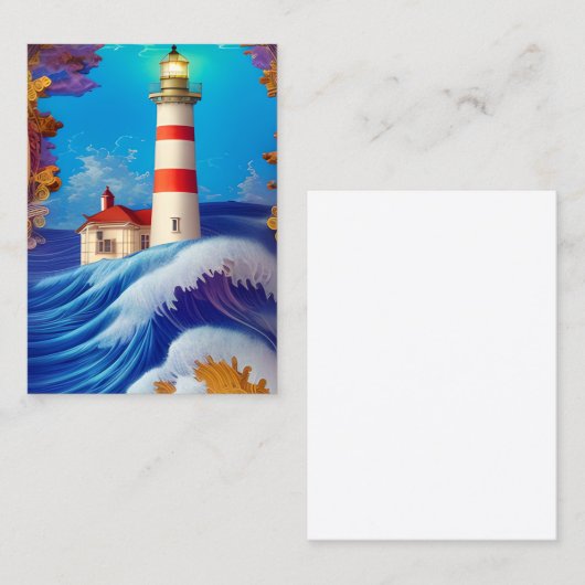 Masterpiece 3D Lighthouse Graphic Visitenkarte (Vorne/Hinten)