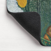 Masterpiece Jungle Lion von Henri Rousseau Mousepad (Ecke)