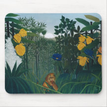 Masterpiece Jungle Lion von Henri Rousseau