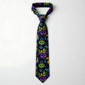 Masterpiece Mardi Gras Masken Muster Krawatte
