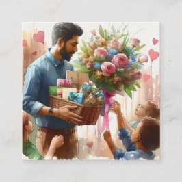 Masterpiece Mentor Quadratische Visitenkarte