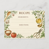 Masterpiece of Tuscany Recipe Card (Vorderseite)