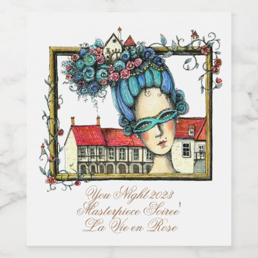 Masterpiece Soiree' Weinflaschen Etikett (Einzelnes Label)