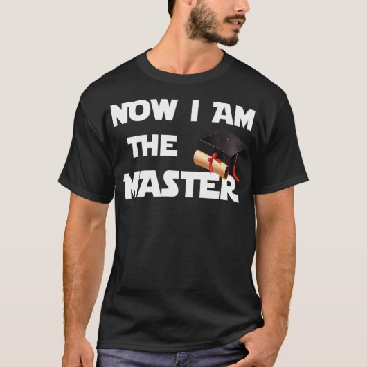 Masters Abschluss Geschenke Idee Shirt Jetzt bin i (Vorderseite)