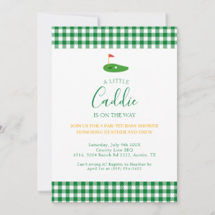 Masters Baby Shower Golf Par Tee Paar Thema  Einladung