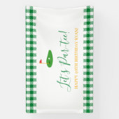 Masters Birthday Golf Thema für ältere Erwachsene  Banner (Vertikal)