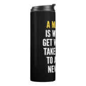 Masters Degree Graduation Funny Humor Quotes Thermosbecher (Nach links gedreht)