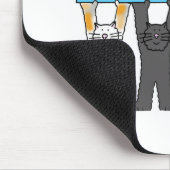Masters Degree Herzlichen Glückwunsch Cartoon Cats Mousepad (Ecke)