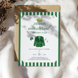 Masters Golf 1st Birthday Invitation Template: Edi Einladung