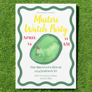 Masters Golf Watch Party Einladung