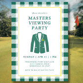 Masters Viewing Watch Party Golf Green Jacket Einladung