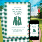 Masters Viewing Watch Party Golf Green Jacket Einladung