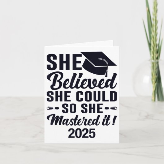 Masterstudiengang 2025 Abschluss Karte (Vorderseite)