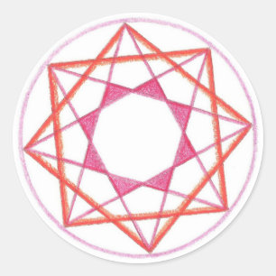 Mastery Mandala #2 Runder Aufkleber