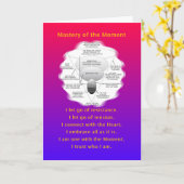 MASTERY-MANTRA DES MOMENTES - GRUSS-KARTE KARTE (Gelbe Blume)