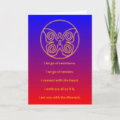 MASTERY OF THE TIME - DESIGN 8 - GREETING CARD KARTE (Vorderseite)