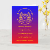 MASTERY OF THE TIME - DESIGN 8 - GREETING CARD KARTE (Gelbe Blume)
