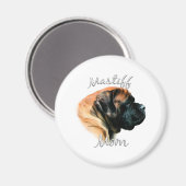 Mastiff (Aprikose) Mama 2 Magnet (Vorderseite/Rückseite)
