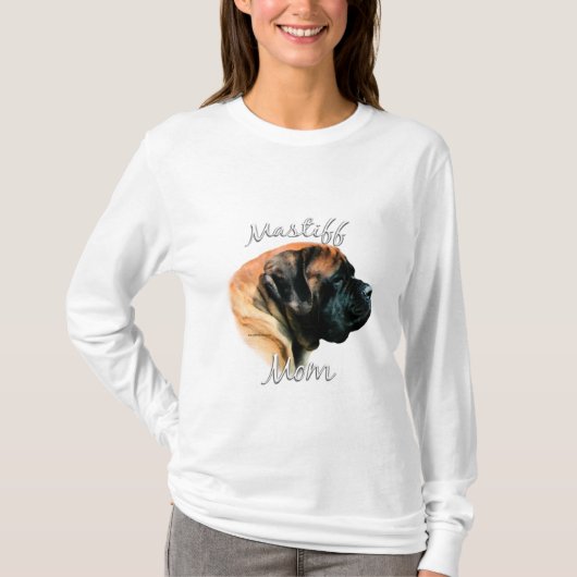 Mastiff (Aprikose) Mama 2 T-Shirt (Vorderseite)