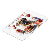 Mastiff auf einer Feier Magnet (Linke Seite)