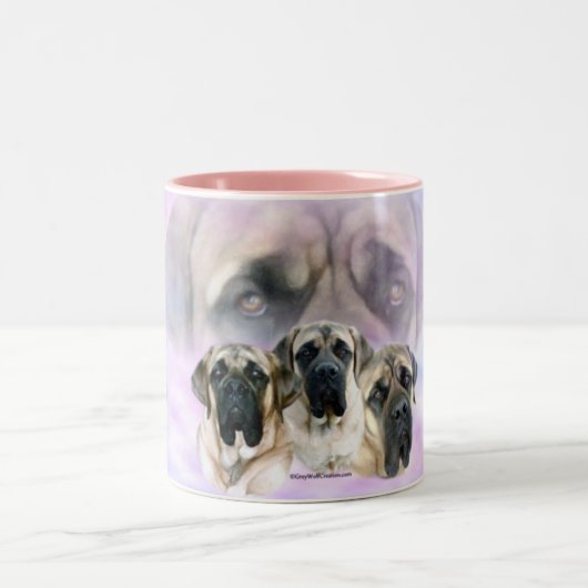 Mastiff Augen der Liebe Tasse (Mittel)