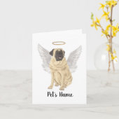 Mastiff Beileid Memorial Karte (Gelbe Blume)