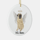 Mastiff Beileid Memorial Keramik Ornament (Rechts)