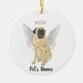 Mastiff Beileid Memorial Keramik Ornament (Vorne)