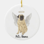 Mastiff Beileid Memorial Keramik Ornament (Hinten)