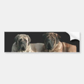 Mastiff beste Freunde Autoaufkleber (Vorne)