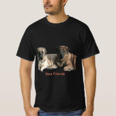 Mastiff beste Freunde T-Shirt (Vorderseite)