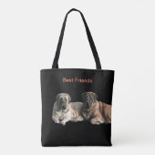 Mastiff beste Freunde Tasche (Rückseite)
