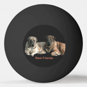 Mastiff beste Freunde Tischtennisball