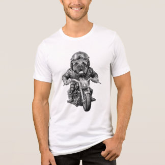 Mastiff Biker Dog Tri-Blend Shirt
