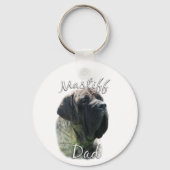 Mastiff (Blinde) Vater 2 Schlüsselanhänger (Rückseite)