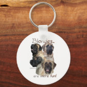 Mastiff Blondes Schlüsselanhänger (Vorderseite)