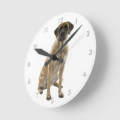 Mastiff Clock Runde Wanduhr (Winkel)