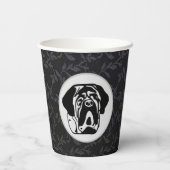 Mastiff Dein Bild dein Logo Molosser Pappbecher (Rückseite)