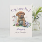 Mastiff Dog Adoption, Gotcha Tag Karte (Stehend Vorderseite)