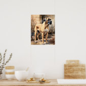 Mastiff Dog Art Print Poster (Küche)