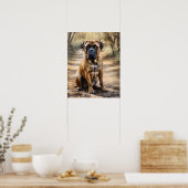 Mastiff Dog Art Print Poster (Küche)